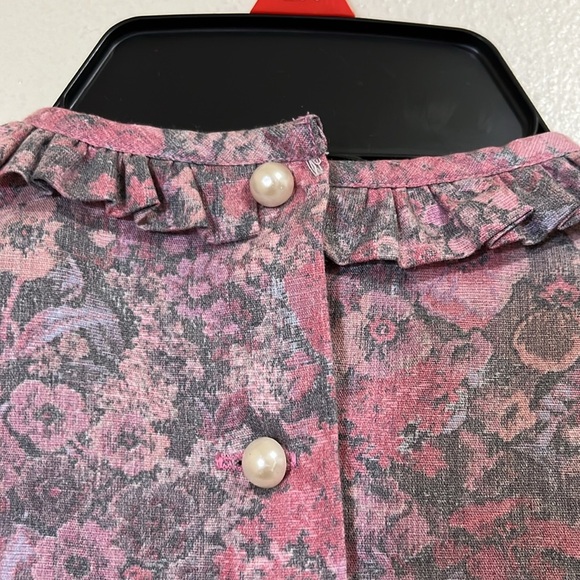 Vintage 80’s Sarah Kent girl’s floral dress with lace bib. Size 5 - Picture 8 of 12